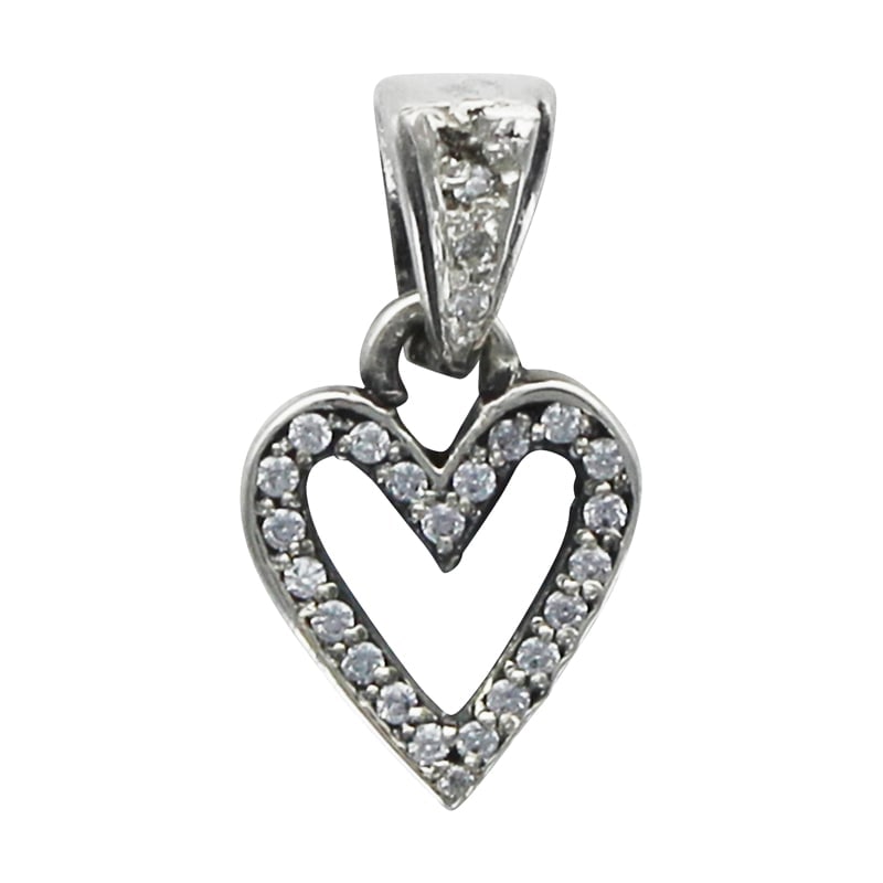 SERENDIPITY HEART WITH DIAMONDS WITH DIAMONDS BAIL