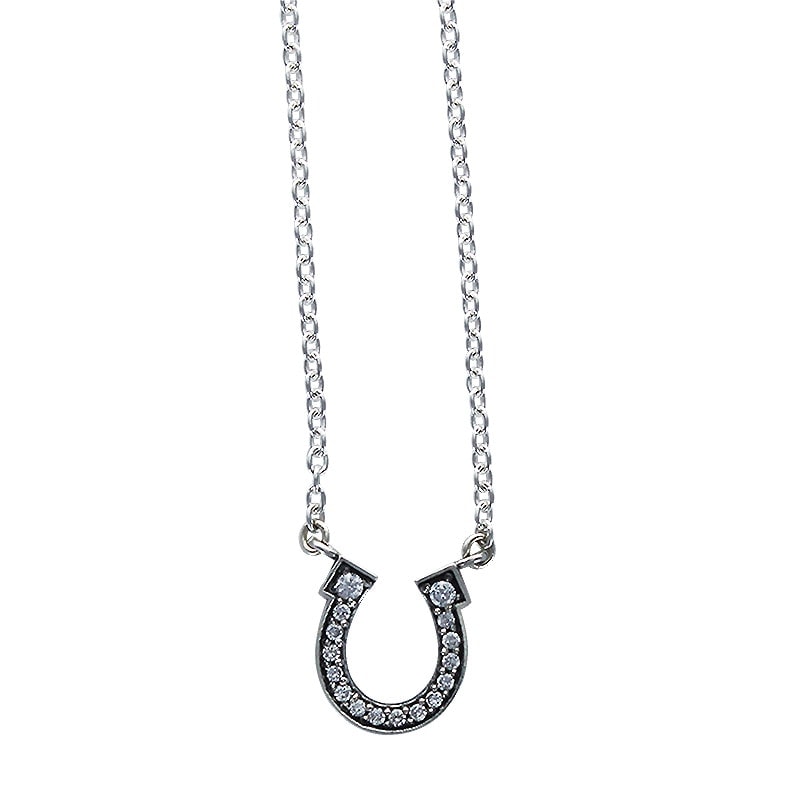 SERENDIPITY HORSE SHOE WITH  DIAMONDS WITH CHAIN