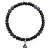 ڥ饤꾦ʡSTONE WITH NEW TINY CROWN BRACELET (BUTTON CUT ONYX & AMETHYST) 6mm