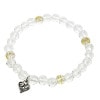 ڥ饤꾦ʡSTONE WITH ALLEGRA HEART BRACELET (CUT CRYSTAL &GOLDEN RUTILE QUARTZ) 6mm