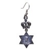 LOVE PEACE STAR WITH CROWN HOOK EARRING (ñ)