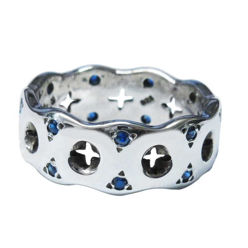 HOLY CROSS WITH SAPPHIRES