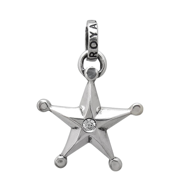 SHERIFF STAR WITH RO JUMP RING WITH CZ