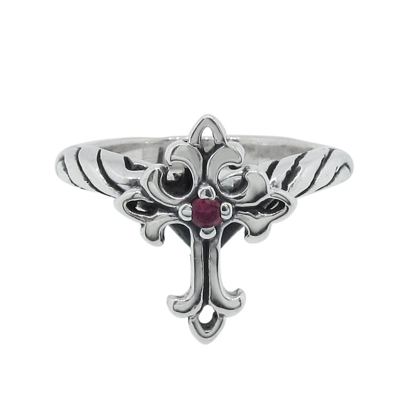 RIBBON TIARA BAND WITH OPENCROSS WITH CENTER CZ