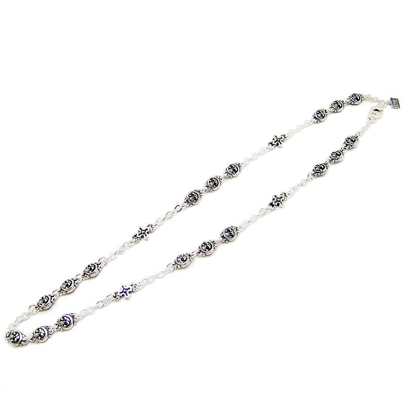 TABERNACLE NECKLACE WITH SKULL BEAD & CROSS