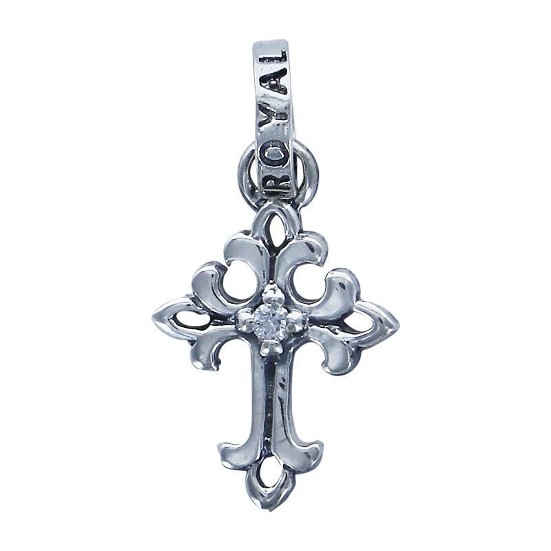 OPEN TINY CROSS WITHDIAMOND