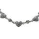 ROSEBEAD WITH 3 CARVED HEARTS