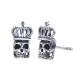 TINY SKULL WITH CROWN WITH STUD  (���ñ��)