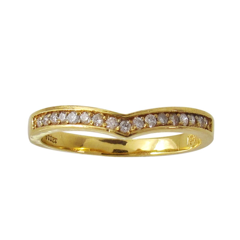 DELICATE TIARA BAND WITH PAVE DIAMOND 18K GOLD