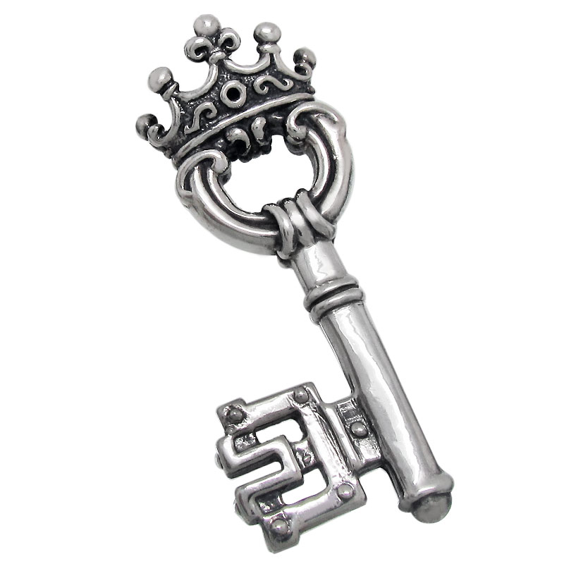 LARGE KEY WITH CROWN