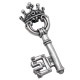 LARGE KEY WITH CROWN