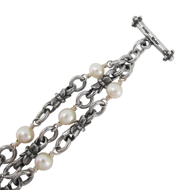 TRIPLE STRAND LILY WITH PEARL