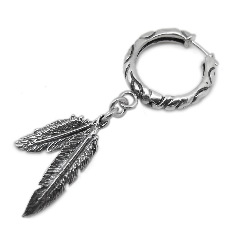 SMALL RIBBON BAND HOOP WITH #3 �� #5 FEATHER (���ñ��)