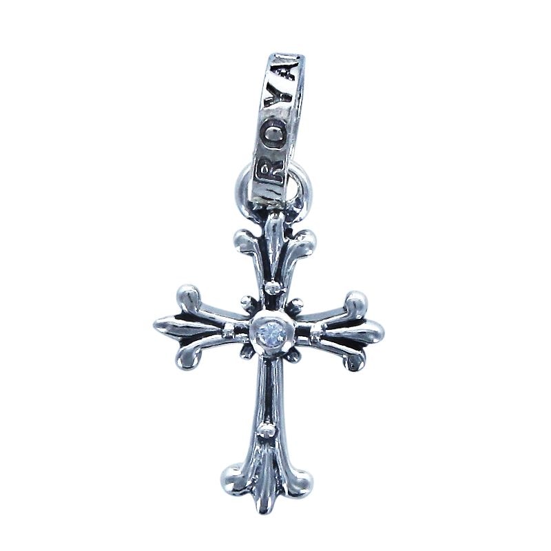 TINY CHAPEL CROSS WITH 1 DIAMOND