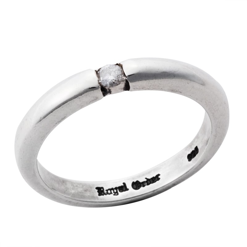 HALO RING WITH 1 DIAMOND