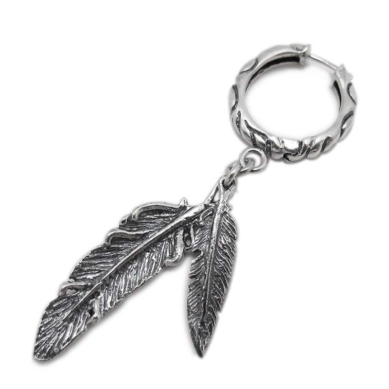 SMALL RIBBON BAND HOOP WITH #3 �� #6 FEATHER (���ñ��)