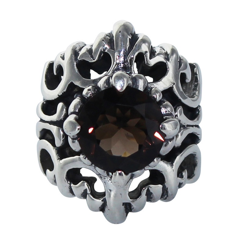 BIG FDL WITH LARGE CROWN WITH SMOKEY QUARTZ