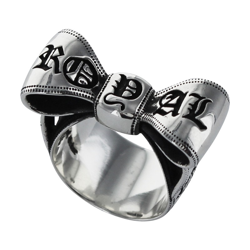 LOGO ENGRAVED RIBBON BOW