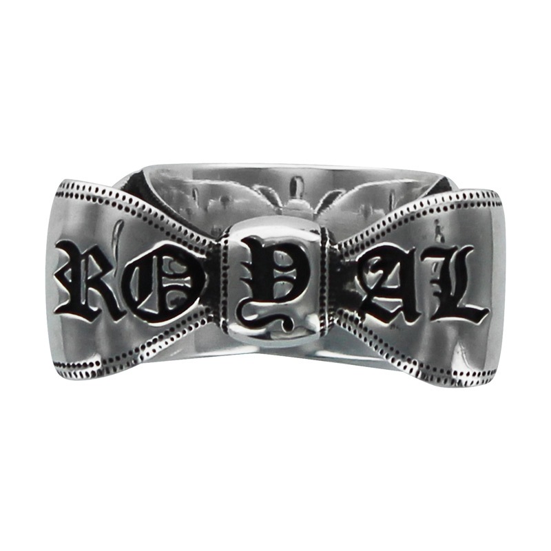 LOGO ENGRAVED RIBBON BOW