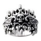 DOUBLE TIARA WINGED SKULL