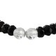 �ڥ���饤����꾦�ʡ�STONE WITH NEW TINY CROWN BRACELET (BUTTON CUT ONYX & CUT CRYSTAL) 6mm