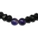 �ڥ���饤����꾦�ʡ�STONE WITH NEW TINY CROWN BRACELET (BUTTON CUT ONYX & AMETHYST) 6mm