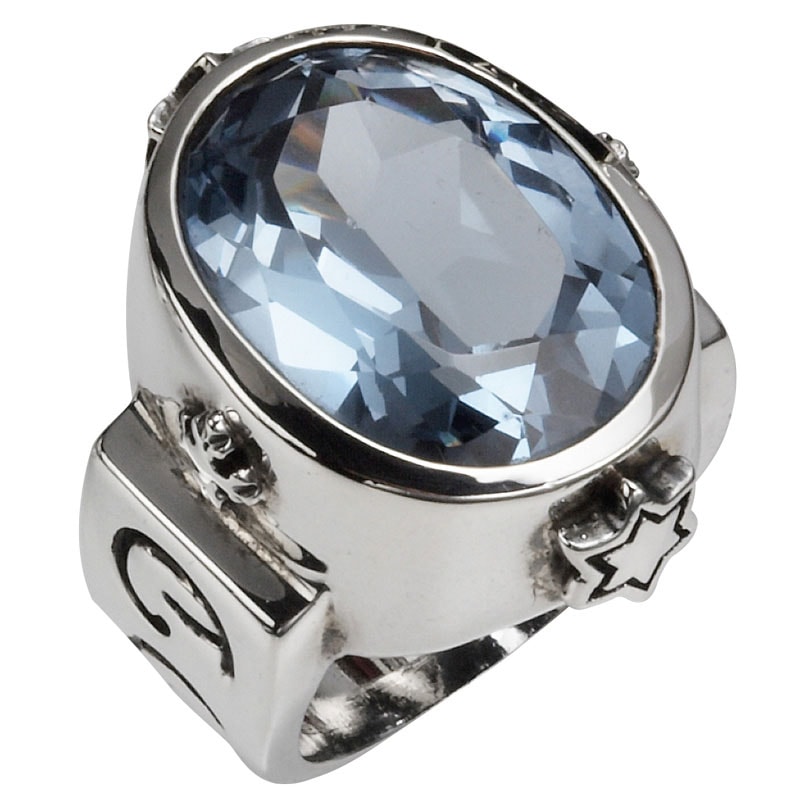 GOD OVAL WITH CRYSTAL