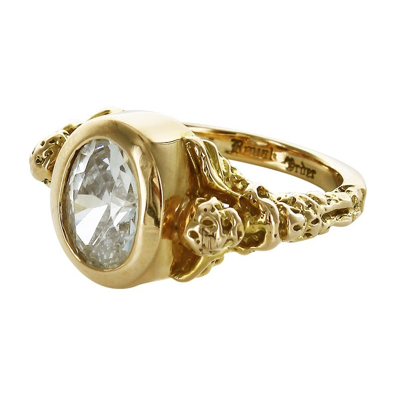 NEW ANGEL WITH CRYSTAL 18K GOLD (YELLOW GOLD)