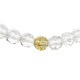 �ڥ���饤����꾦�ʡ�STONE WITH ALLEGRA HEART BRACELET (CUT CRYSTAL &GOLDEN RUTILE QUARTZ) 6mm