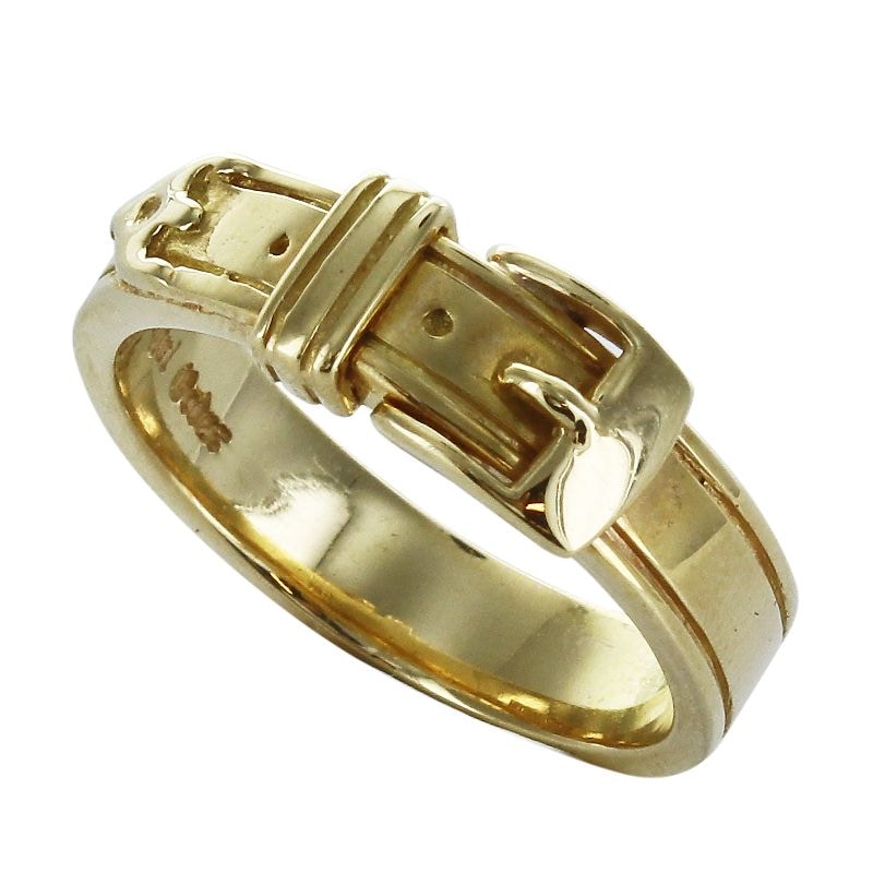BELT BUCKLE RING 18K GOLD