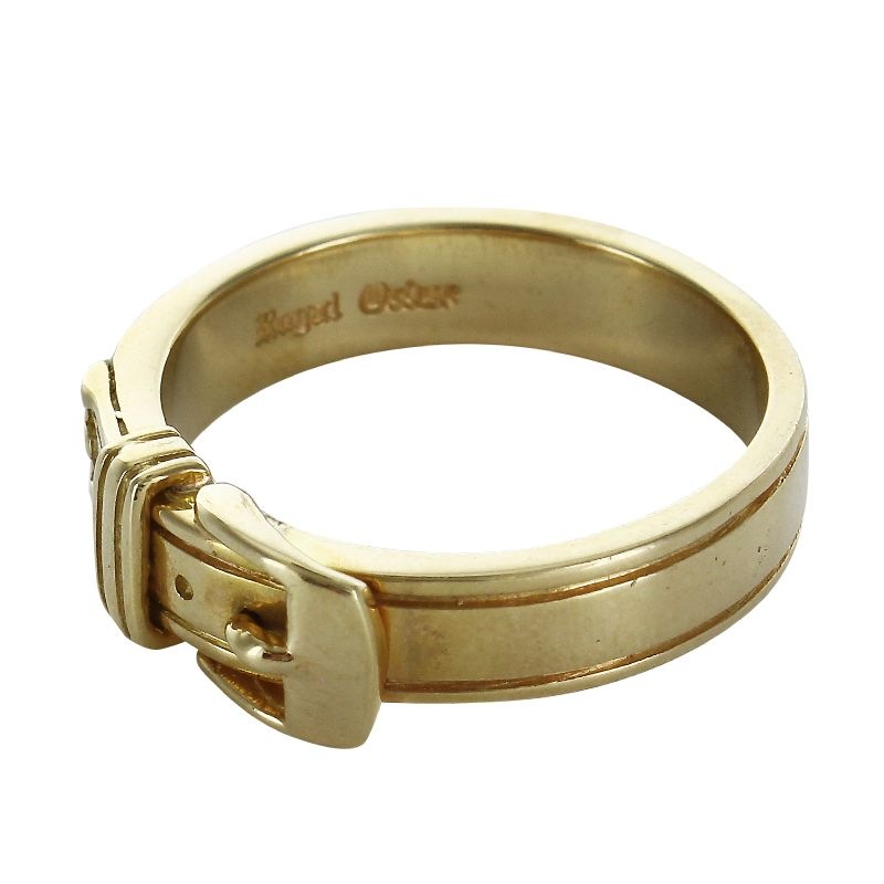 BELT BUCKLE RING 18K GOLD