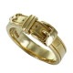 BELT BUCKLE RING 18K GOLD