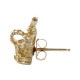 HALF ROYAL CROWN W STUD 9K GOLD (1��ñ�̡�