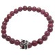 STONE WITH KNAVE CROWN BRACELET (RUBY) 6mm