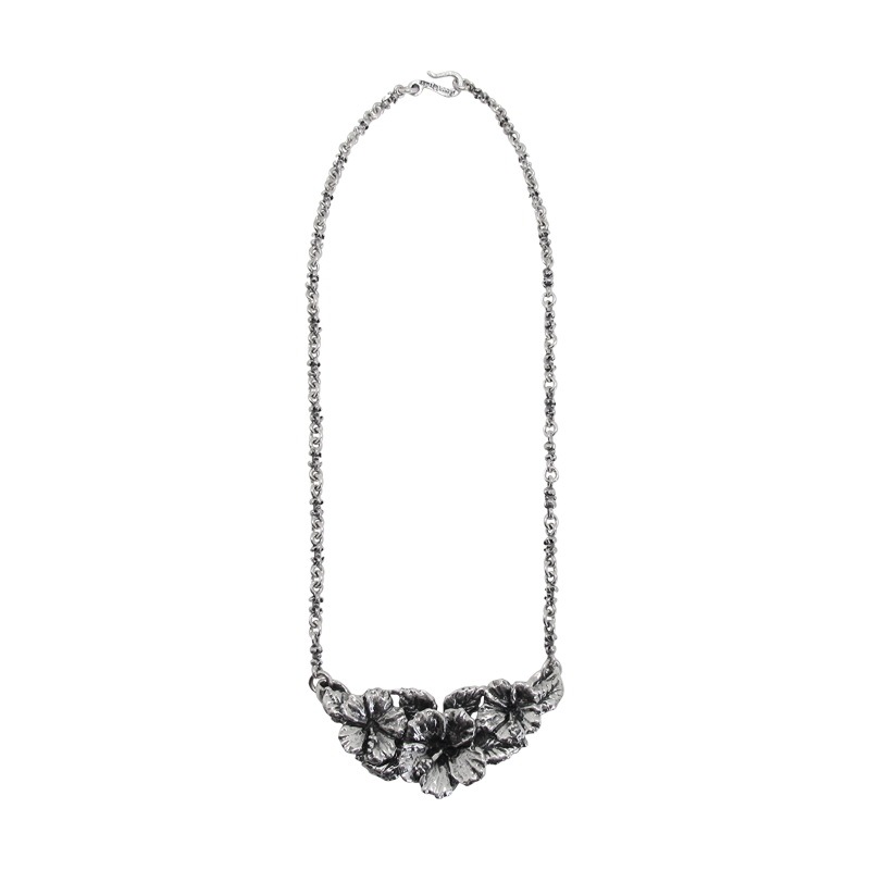 MULTI HIBISCUS BIB NECKLACE