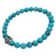 STONE WITH KNAVE CROWN BRACELET (TOURQUOISE) 6mm