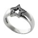 SERENDIPITY STAR SOLID BAND WITH DIAMONDS