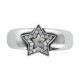 SERENDIPITY STAR SOLID BAND WITH DIAMONDS