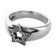 SERENDIPITY STAR SOLID BAND WITH DIAMONDS