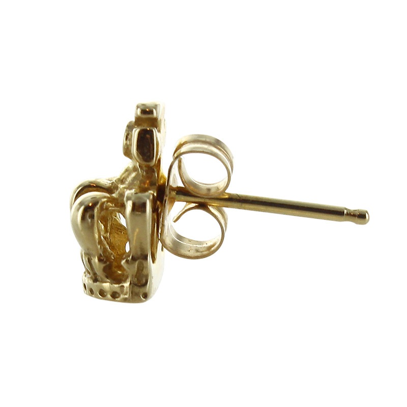 HALF TINY CROWN WITH STUD 9K GOLD  (���ñ��)