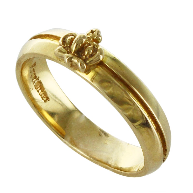 TINY CROWN BAND 18K GOLD