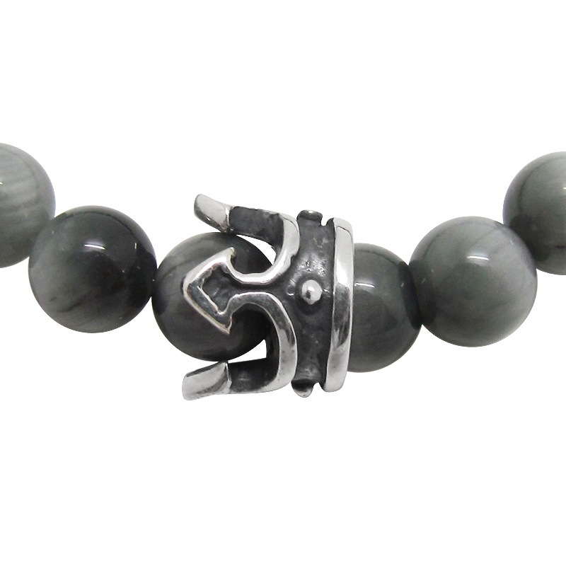 STONE WITH KNAVE CROWN BRACELET (EAGLE EYE) 6mm