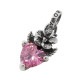 TINY HIBISCUS WITH HEART CZ