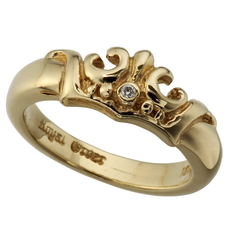 MARIE CROWN BAND WITH DIAMOND 18K GOLD