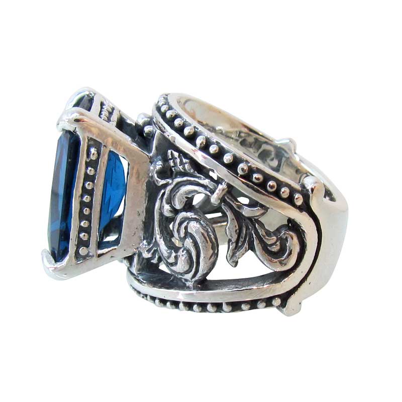 FLEUR BAND WITH BIG STONE