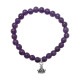 STONE WITH NEW TINY CROWN BRACELET (AMETHYST) 6mm