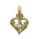 SMALL ALLEGRA HEART WITH DIAMONDS 18K GOLD