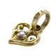 SMALL ALLEGRA HEART WITH DIAMONDS 18K GOLD