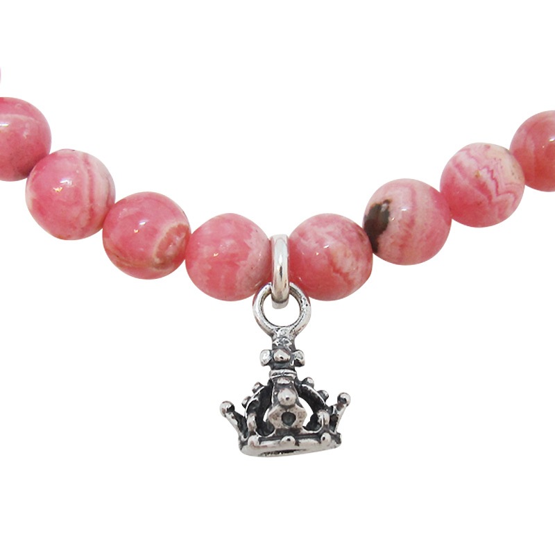 STONE WITH NEW TINY CROWN BRACELET (INCAROSE) 6mm