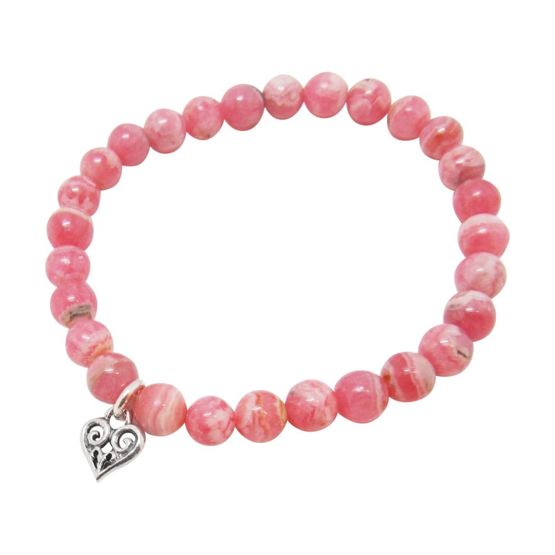 STONE WITH ALLEGRA HEART BRACELET (INCAROSE) 6mm